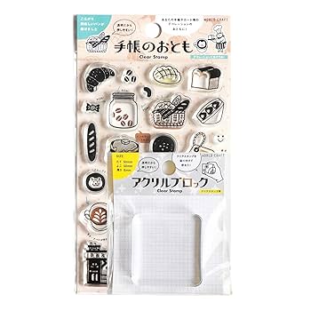 Amazon.co.jp: ワールドクラフト スタンプ クリアスタンプ 手帳